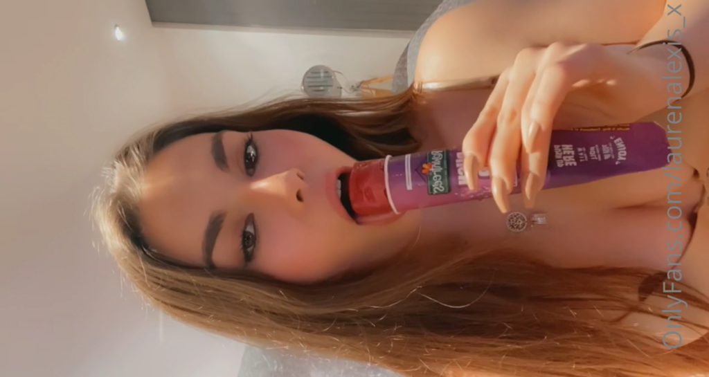 Lauren Alexis nude ice cream blowjob OnlyFans Leaked